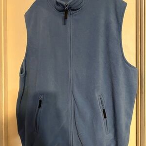 Men's Blue Fleece Vest King Size 2xl